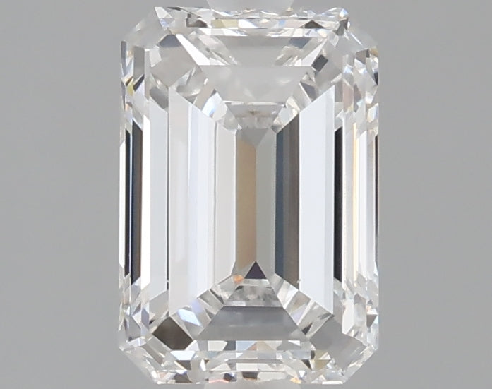 1.54 carat emerald lab grown diamond E color VS1 clarity