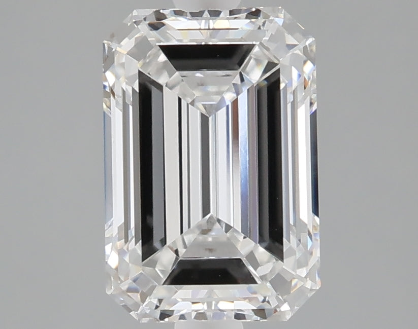 2.54 carat emerald lab grown diamond E color VVS2 clarity
