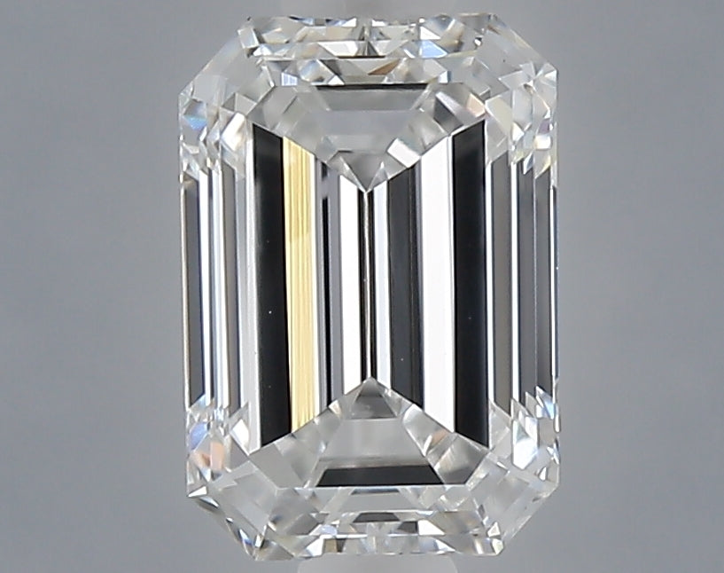 1.05 carat emerald lab grown diamond E color VVS2 clarity
