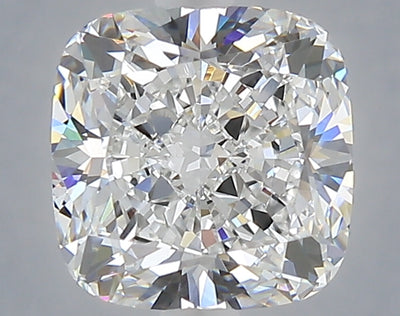 2.60 carat cushion lab grown diamond E color VVS2 clarity