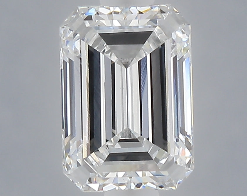 1.02 carat emerald lab grown diamond D color VS1 clarity