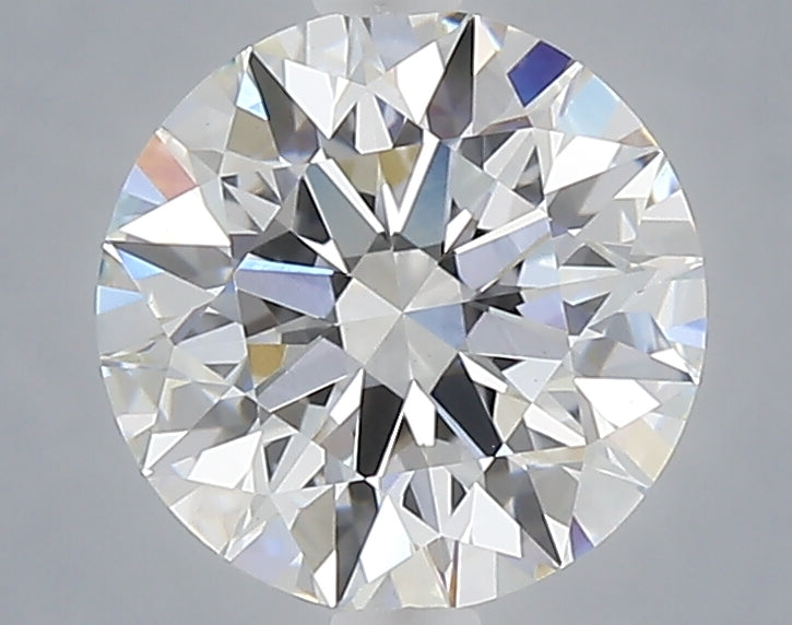 2.03 carat round lab grown diamond F color VVS2 clarity