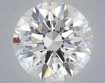 2.53 carat round lab grown diamond E color VVS2 clarity