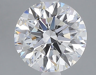 1.74 carat round lab grown diamond E color VS1 clarity