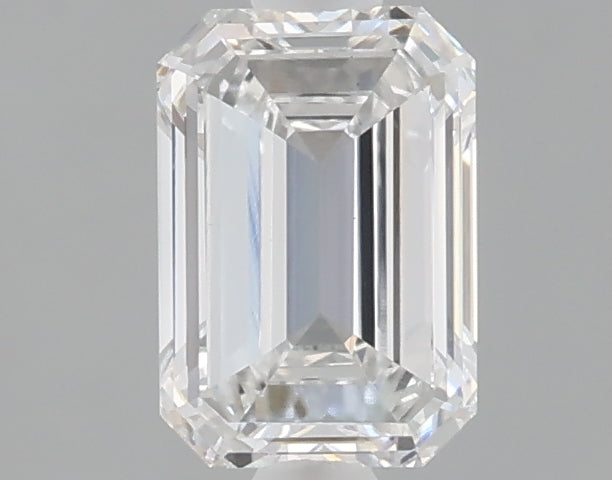 1.02 carat emerald lab grown diamond E color VVS2 clarity