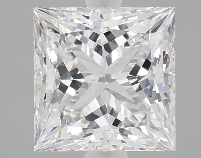 2.04 carat princess lab grown diamond E color VS1 clarity