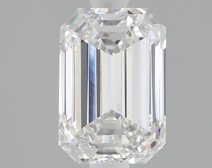 1.58 carat emerald lab grown diamond E color VS1 clarity