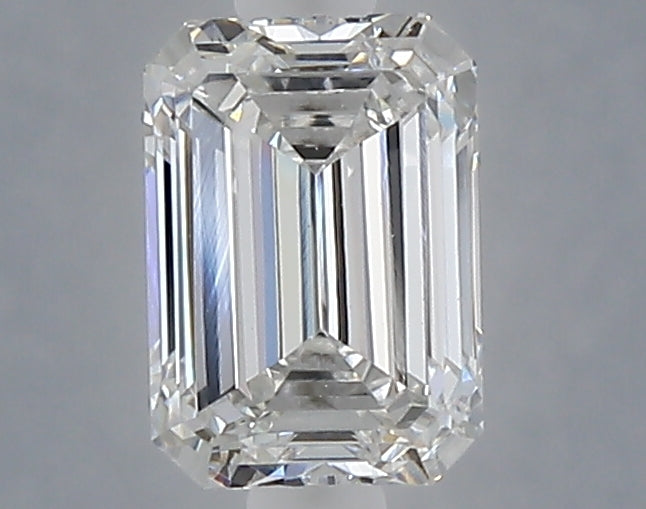 1.07 carat emerald lab grown diamond E color VVS2 clarity