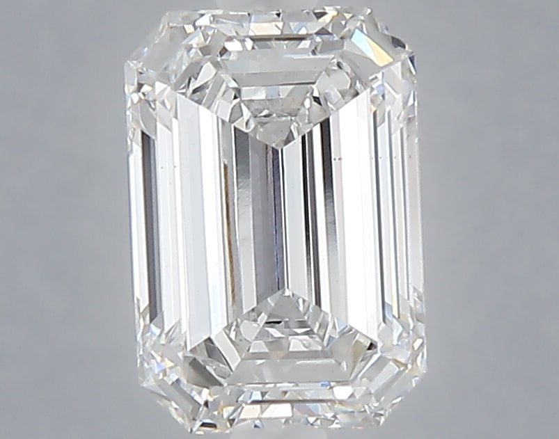 2.03 carat emerald lab grown diamond E color VS1 clarity