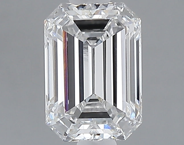 1.10 carat emerald lab grown diamond E color VVS2 clarity