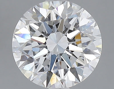 2.05 carat round lab grown diamond E color VS1 clarity