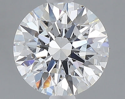 1.55 carat round lab grown diamond E color VVS2 clarity