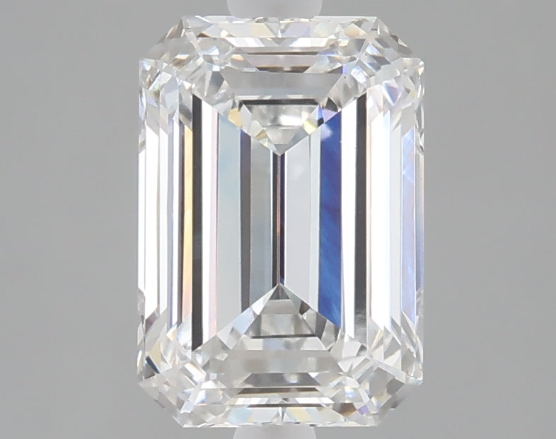 2.03 carat emerald lab grown diamond E color VS1 clarity