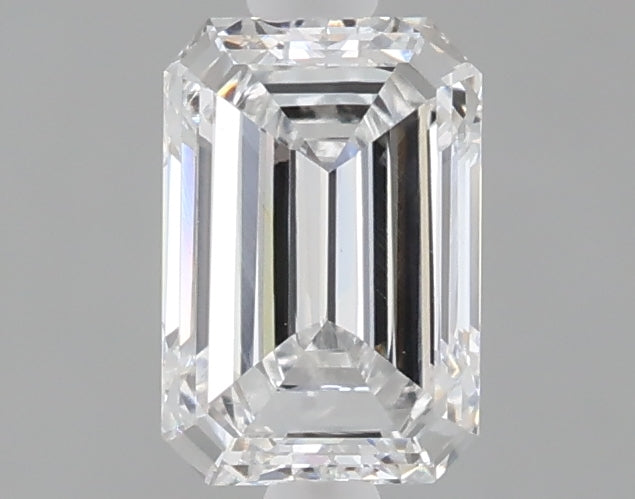 1.02 carat emerald lab grown diamond D color VVS2 clarity