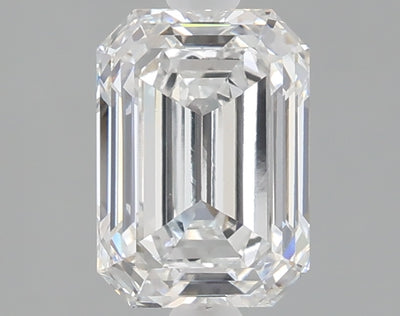 1.60 carat emerald lab grown diamond E color VVS2 clarity