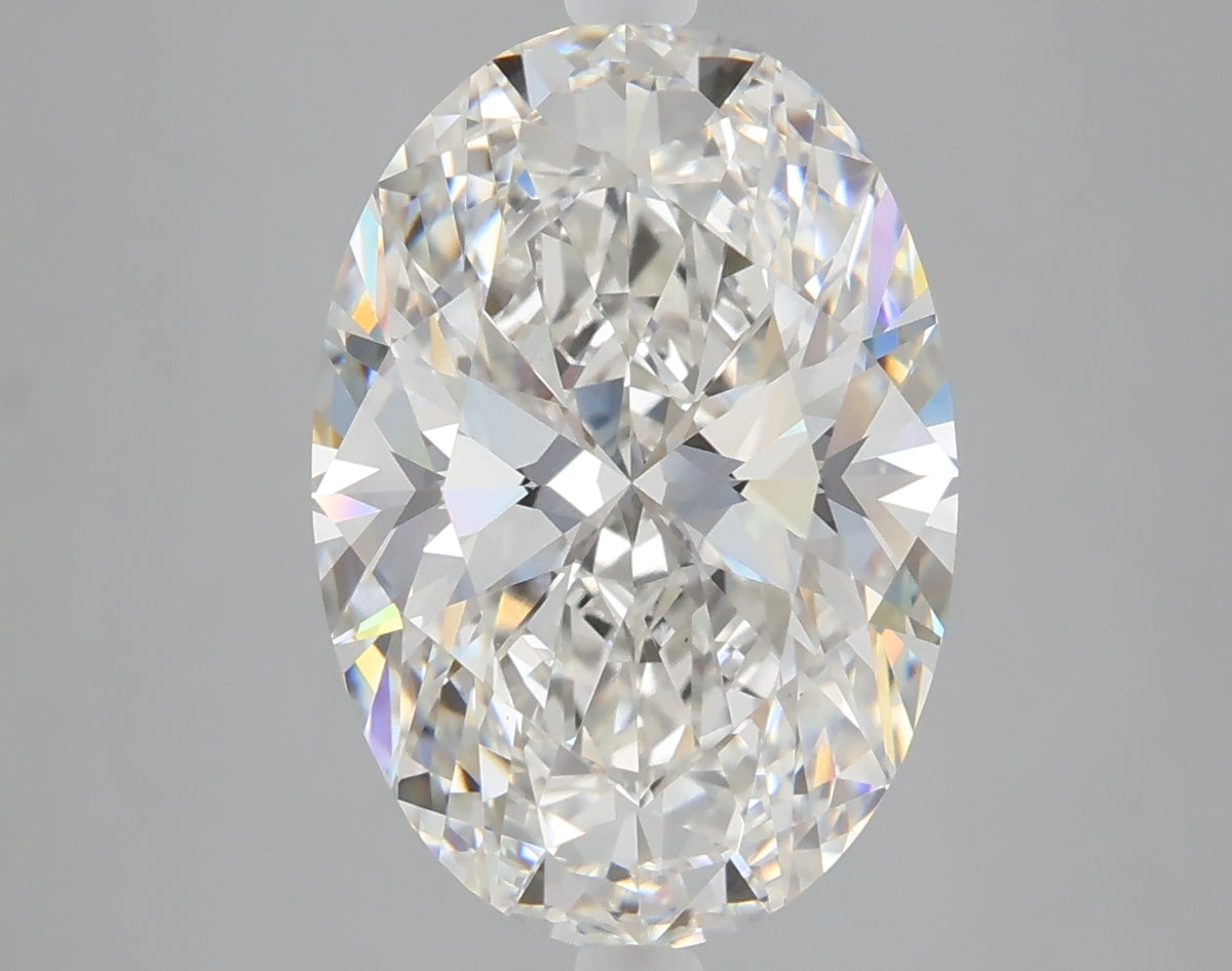 5.27 carat oval lab grown diamond G color VS1 clarity