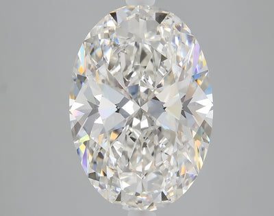 5.27 carat oval lab grown diamond G color VS1 clarity