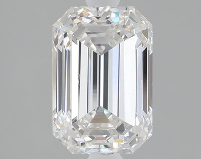 2.02 carat emerald lab grown diamond E color VS1 clarity