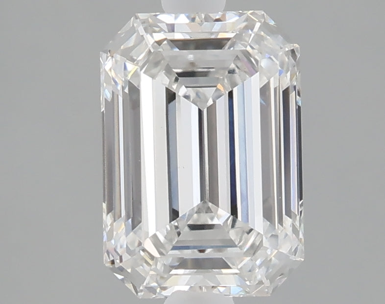 2.03 carat emerald lab grown diamond E color VS1 clarity