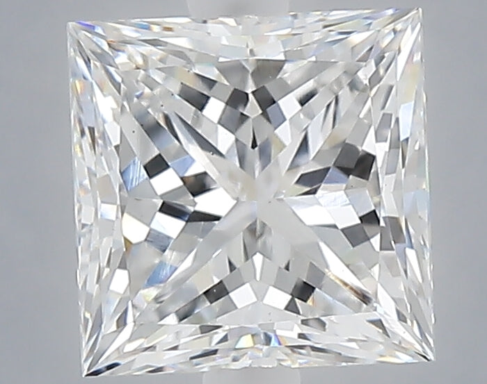 2.56 carat princess lab grown diamond E color VS1 clarity