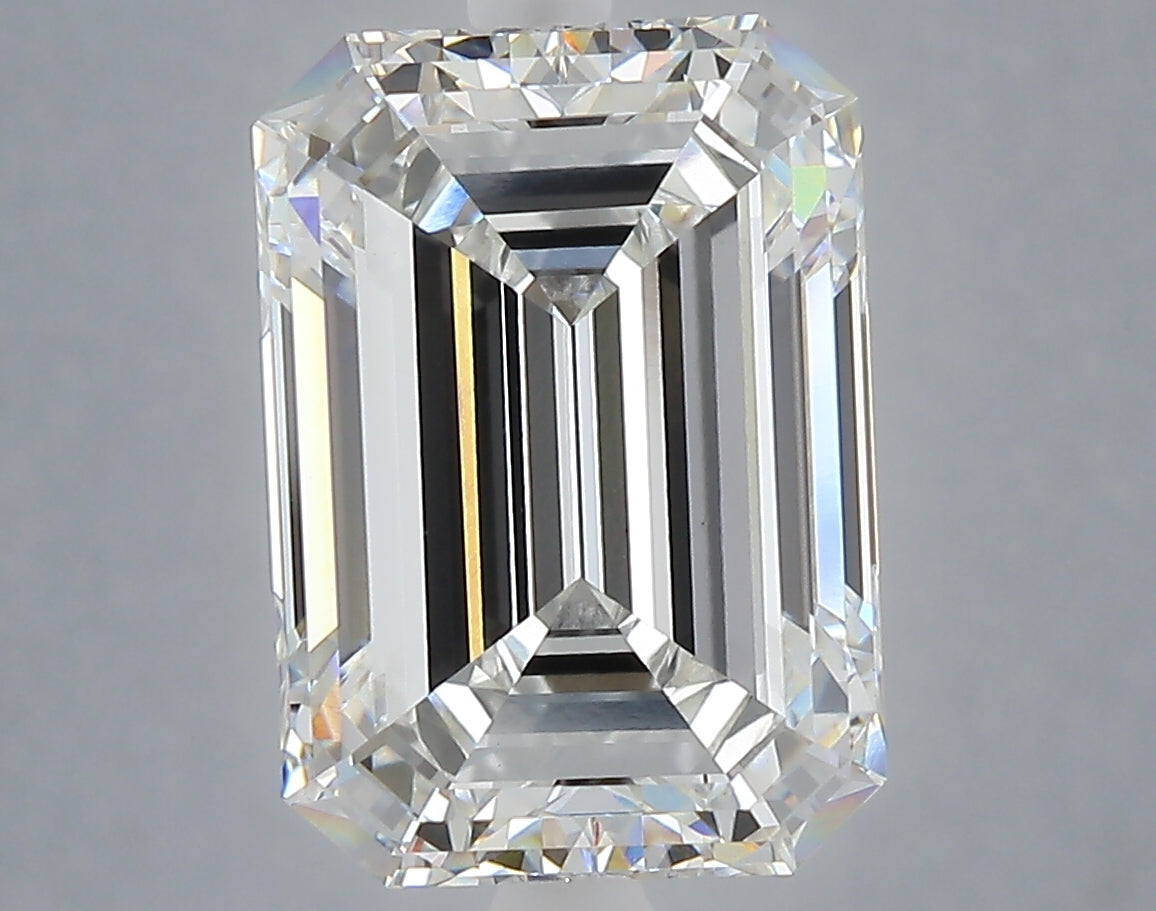 5.99 carat emerald lab grown diamond F color VVS2 clarity