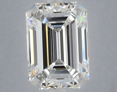 5.99 carat emerald lab grown diamond F color VVS2 clarity
