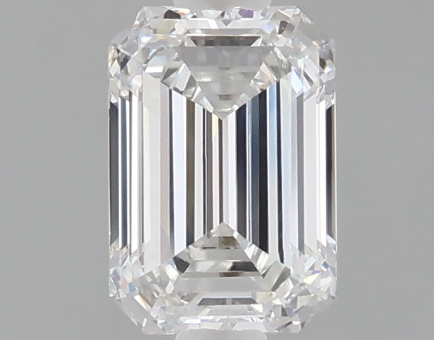 1.07 carat emerald lab grown diamond E color VVS2 clarity