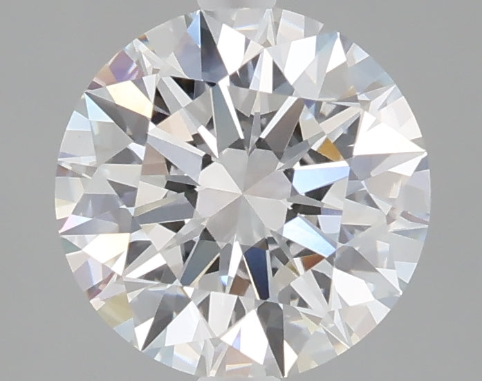 2.06 carat round lab grown diamond E color VVS2 clarity