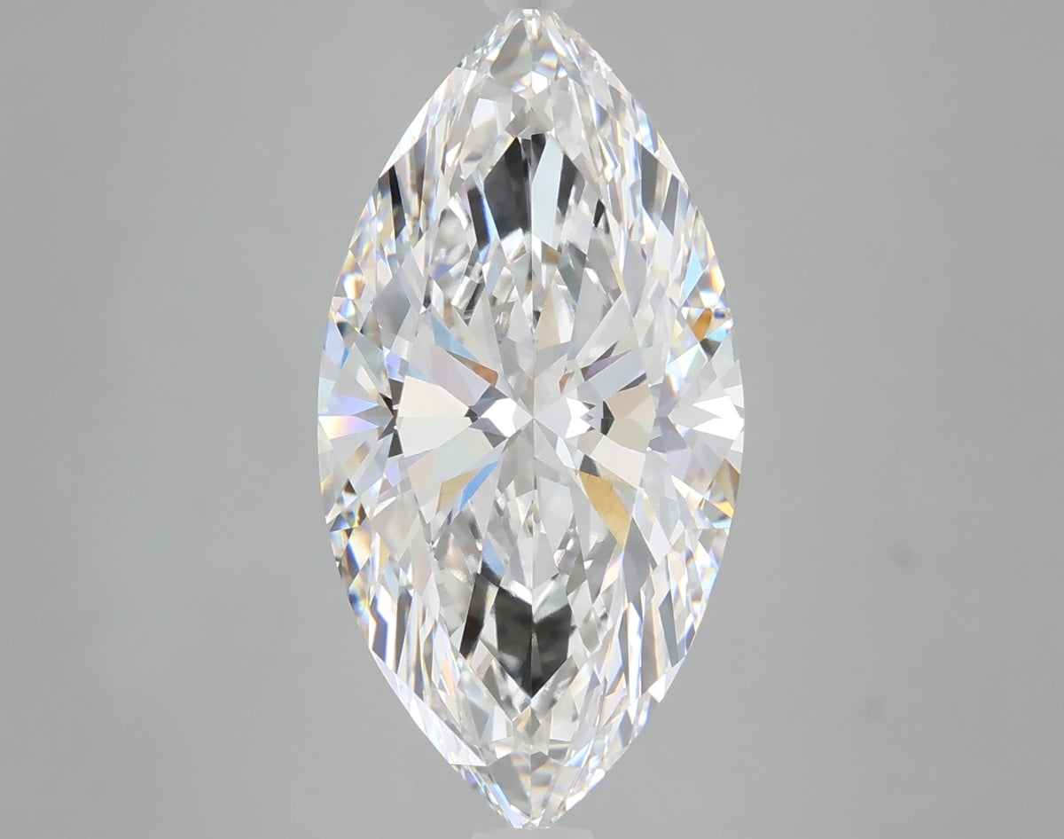 6.26 carat marquise lab grown diamond F color VVS2 clarity