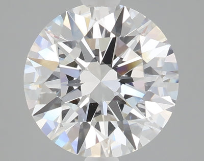 2.50 carat round lab grown diamond E color VVS2 clarity