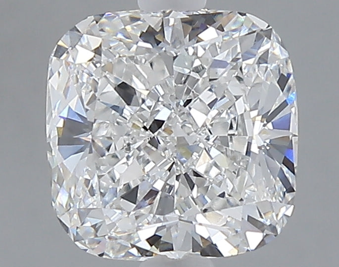2.05 carat cushion lab grown diamond E color VS1 clarity