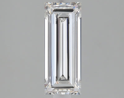 1.07 carat baguette lab grown diamond E color VVS2 clarity