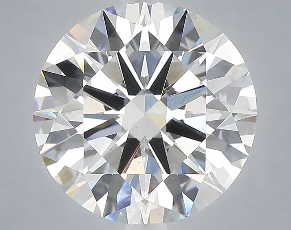 5.05 carat round lab grown diamond F color VS2 clarity