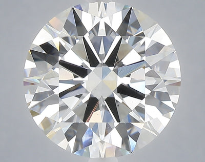 5.05 carat round lab grown diamond F color VS2 clarity