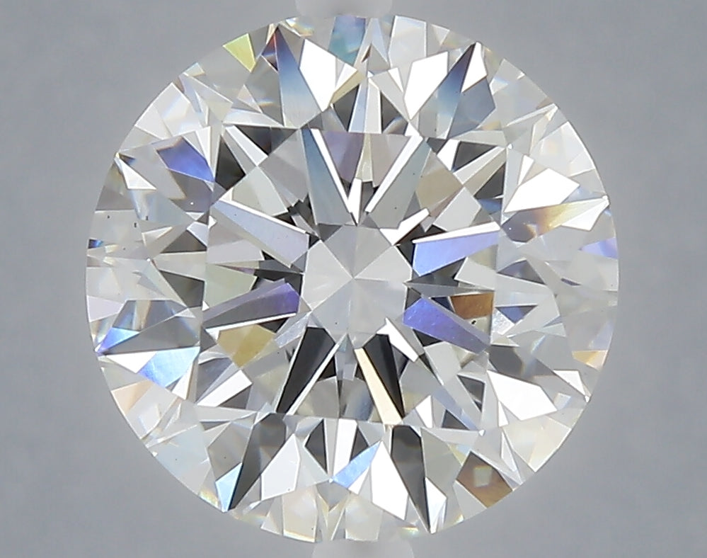 5.08 carat round lab grown diamond F color VS1 clarity