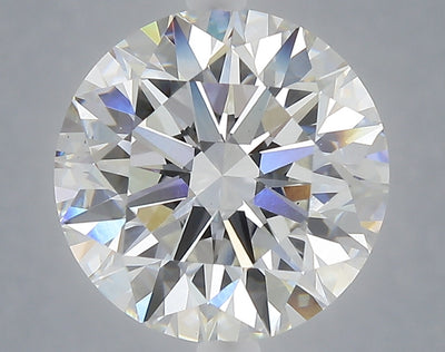 5.08 carat round lab grown diamond F color VS1 clarity