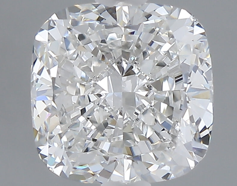1.56 carat cushion lab grown diamond E color VVS2 clarity