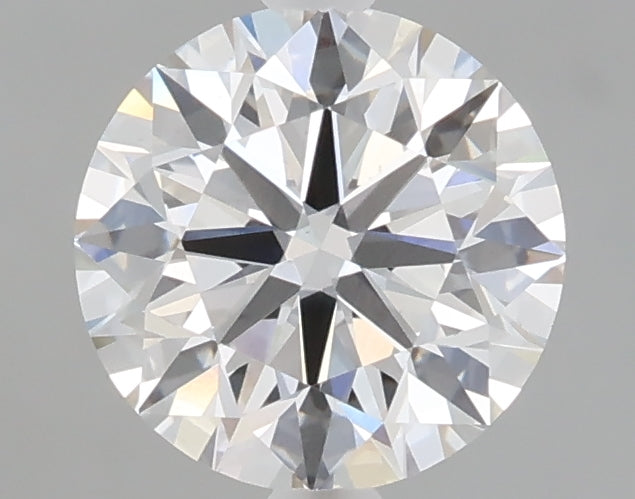 1.55 carat round lab grown diamond E color VVS2 clarity
