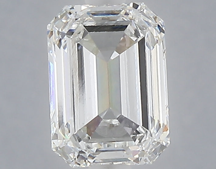 1.55 carat emerald lab grown diamond E color VS1 clarity