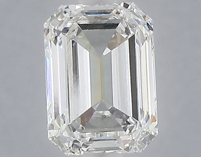 1.55 carat emerald lab grown diamond E color VS1 clarity