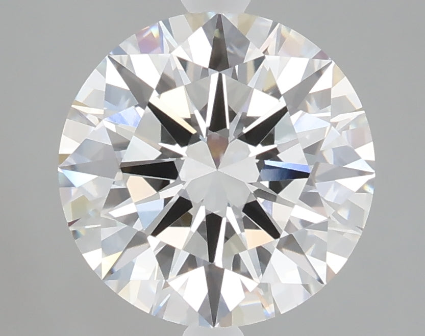 3.04 carat round lab grown diamond E color VVS2 clarity