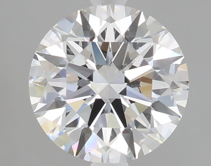 2.05 carat round lab grown diamond F color VVS2 clarity
