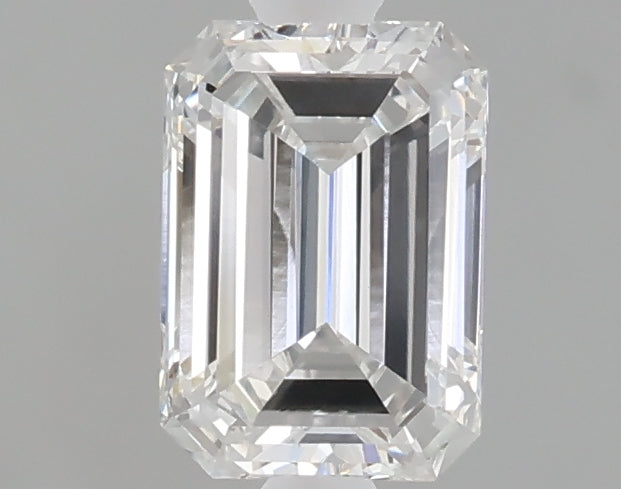 1.04 carat emerald lab grown diamond E color VVS2 clarity