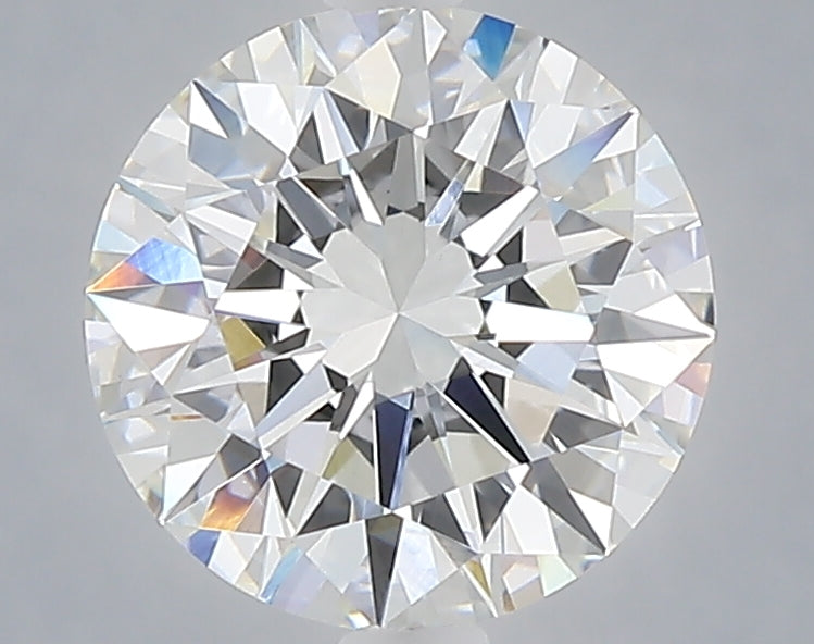 2.21 carat round lab grown diamond F color VVS2 clarity