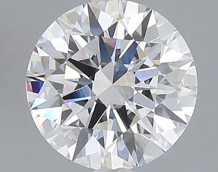 2.04 carat round lab grown diamond E color VVS2 clarity