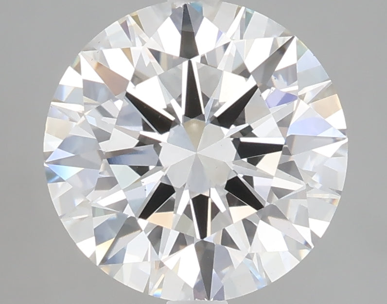 3.09 carat round lab grown diamond F color VS1 clarity