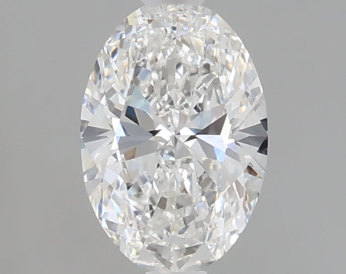 1.08 carat oval lab grown diamond E color VVS2 clarity