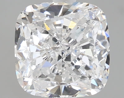 1.57 carat cushion lab grown diamond D color VVS2 clarity