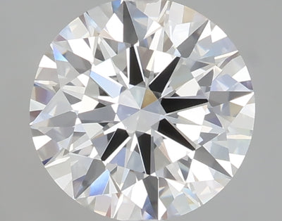 2.06 carat round lab grown diamond F color VVS2 clarity