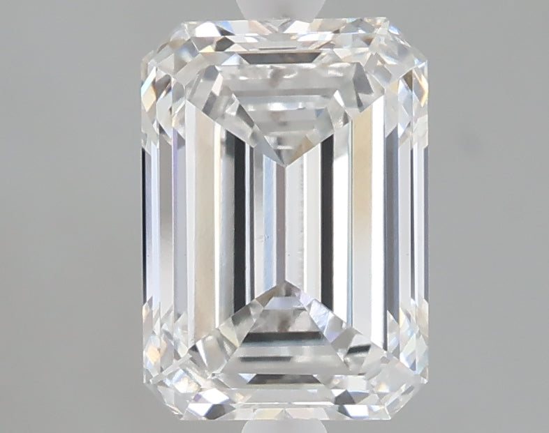 2.10 carat emerald lab grown diamond E color VS1 clarity